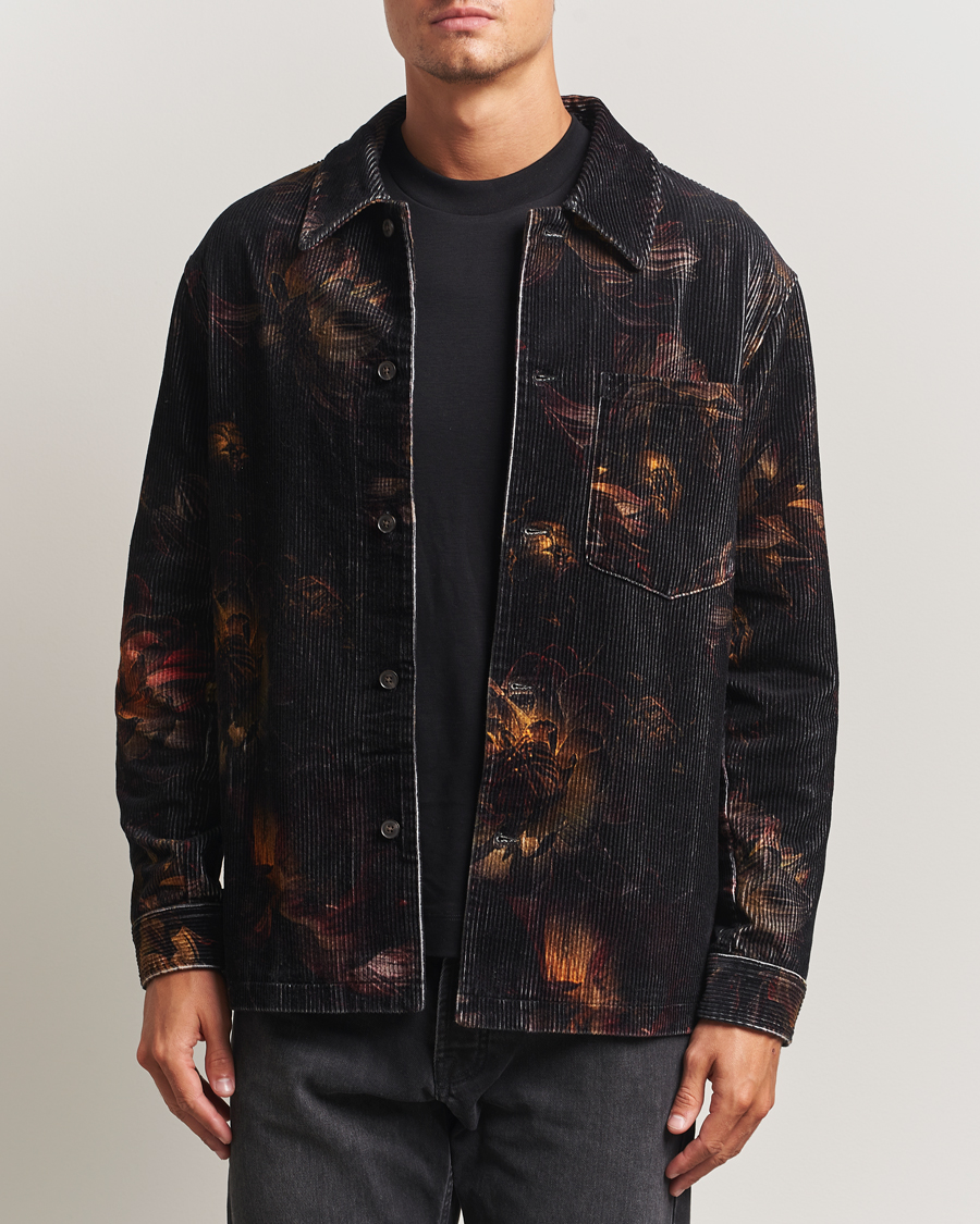 Herren | Hemden | NN07 | Blaze Printed Corduroy Overshirt Multi