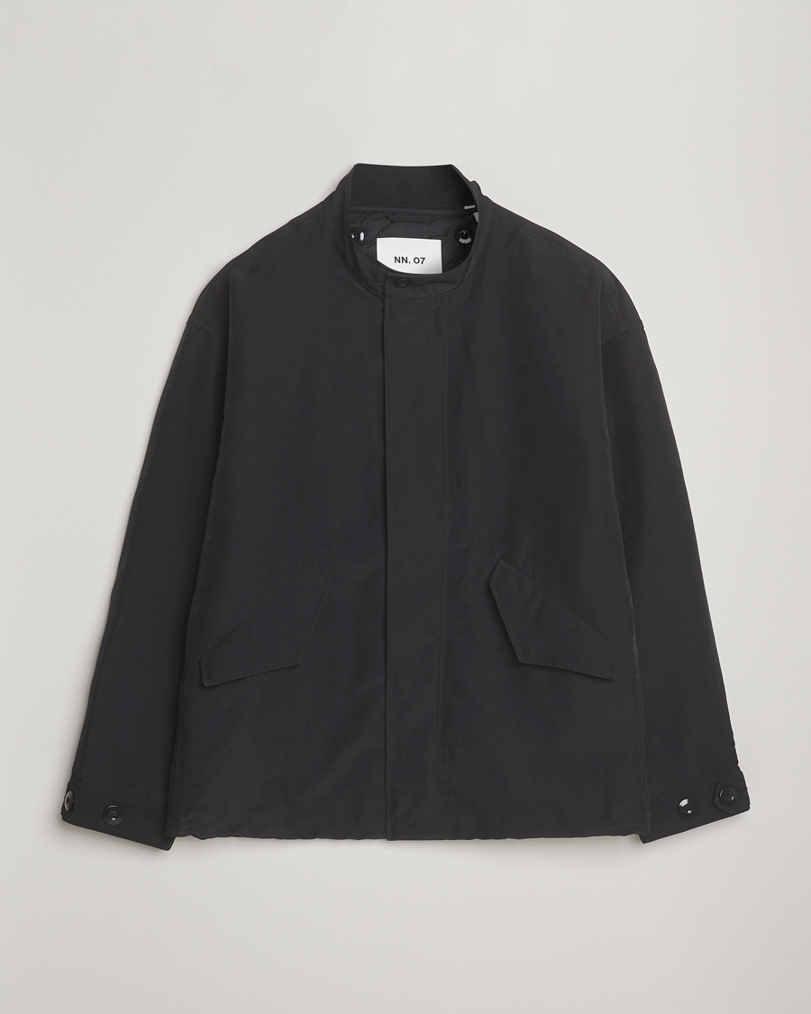 Herren | Jacken | NN07 | Sophus Nylon Bomber Jacket Black