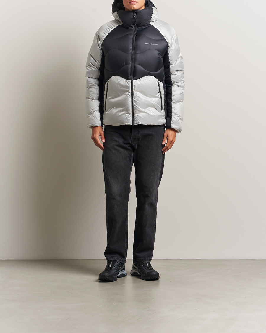 Herren | Jacken | Peak Performance | Helium Diamond Fused Hooded Down Jacket Black/Antarctica