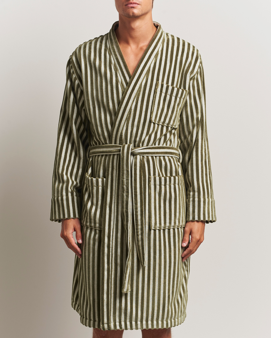 Herren | Schlafanzüge & Bademäntel | OAS | Korto Cotton Robe Green