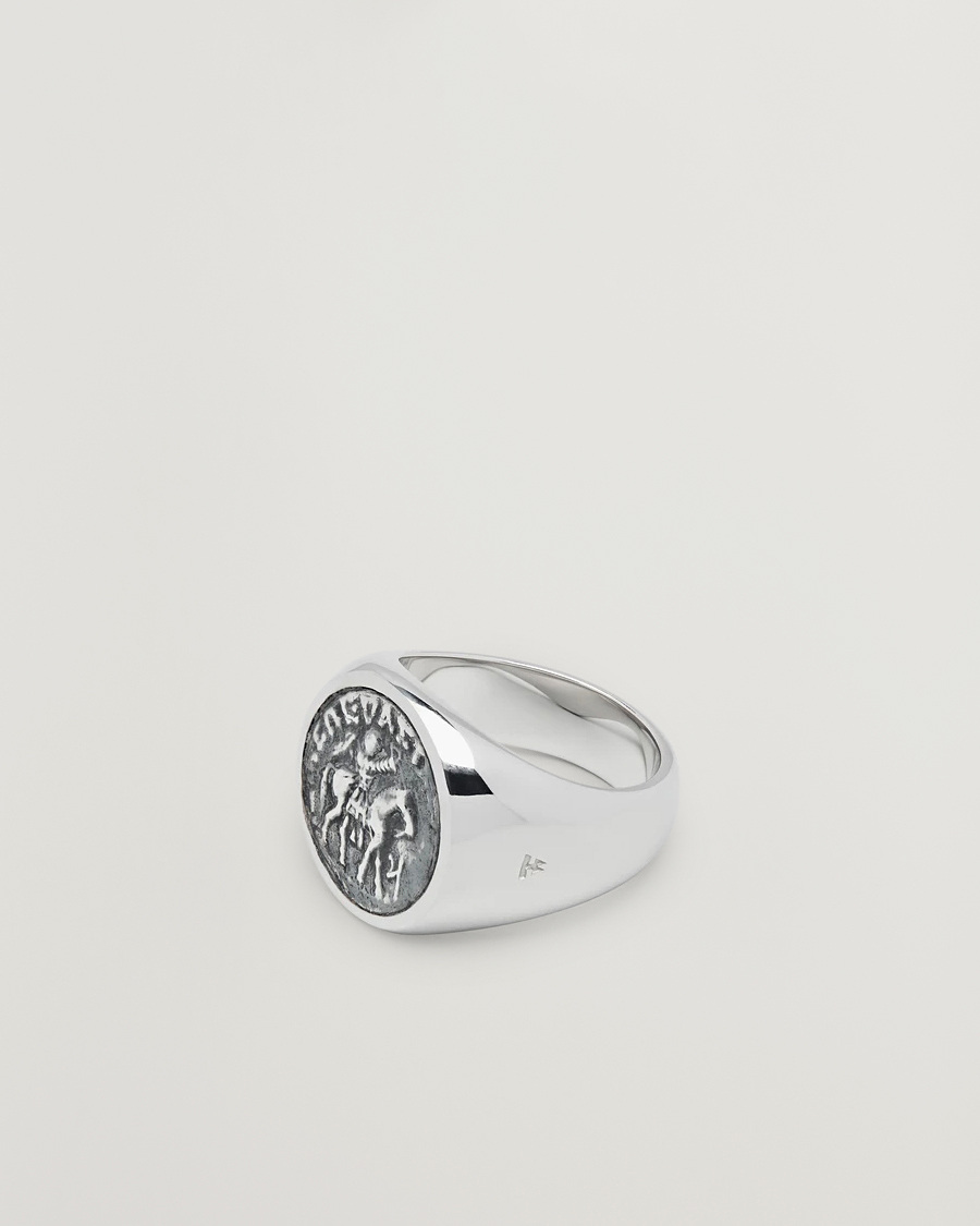 Herren | Schmuck | Tom Wood | Coin Pinky Ring Silver