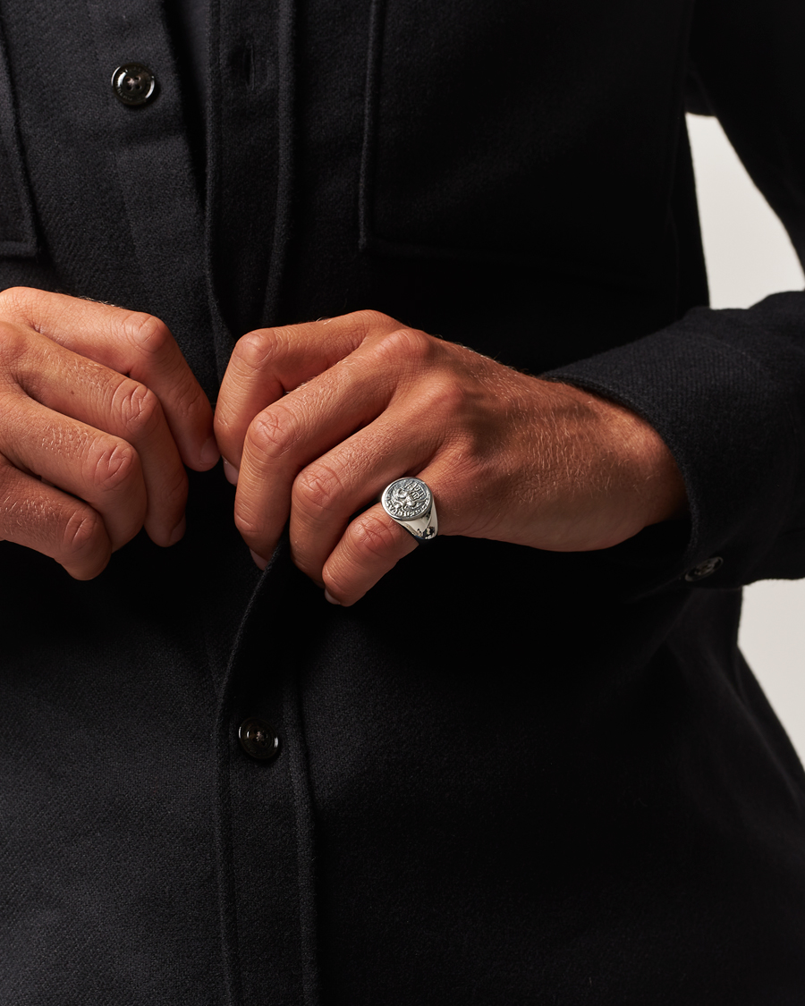 Herren | Schmuck | Tom Wood | Coin Pinky Ring Silver