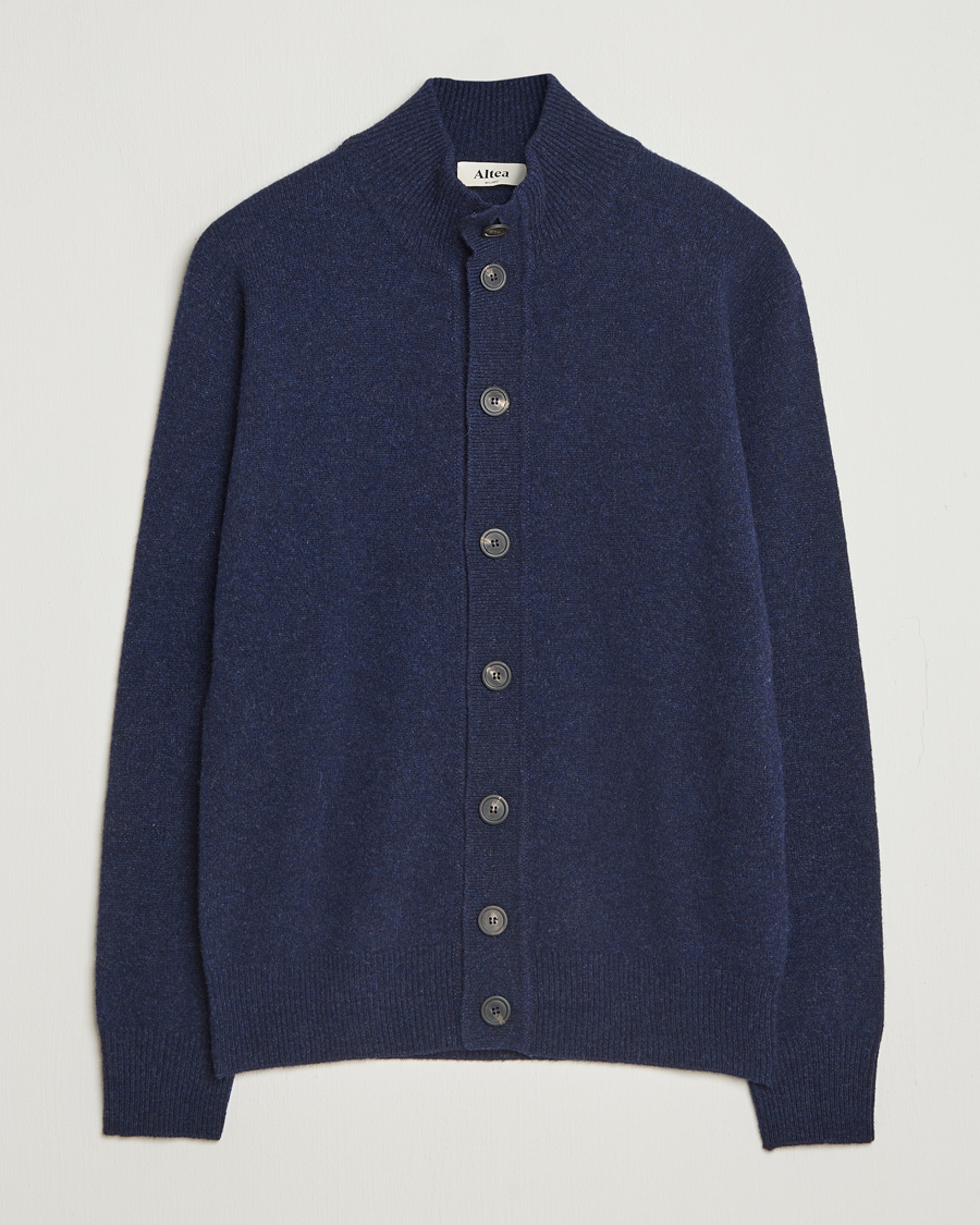 Herren | Pullover | Altea | Shetland Cardigan Navy