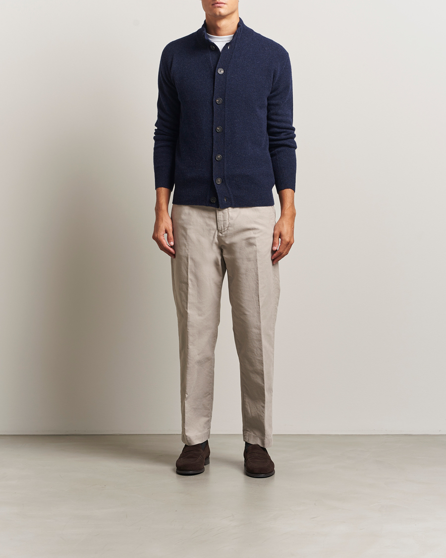 Herren | Pullover | Altea | Shetland Cardigan Navy