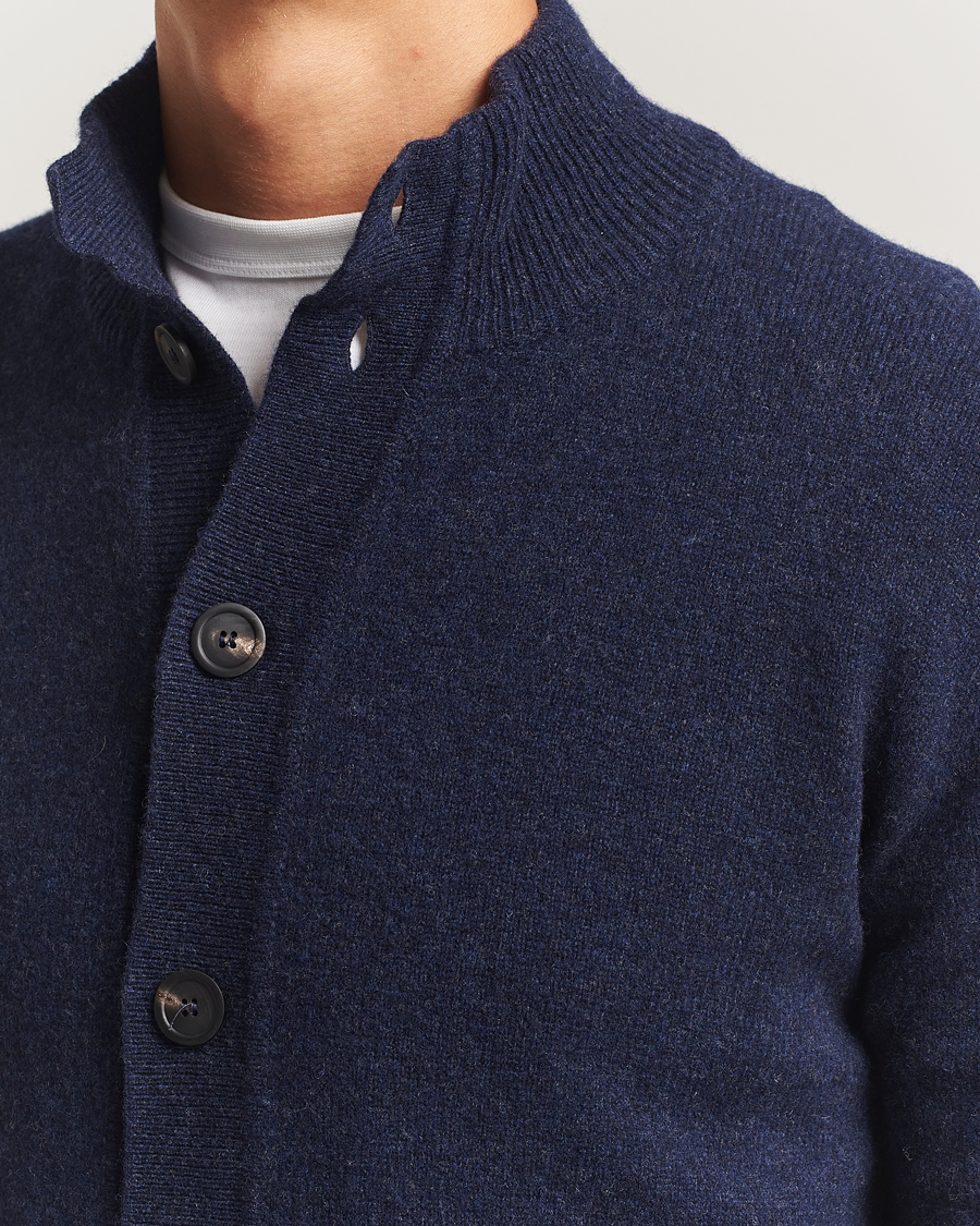 Herren | Pullover | Altea | Shetland Cardigan Navy