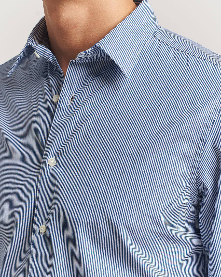 Herren | Hemden | Aspesi | Striped Poplin Shirt Light Blue