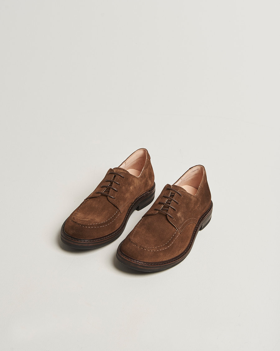 Herren | Derby | Astorflex | Carlflex Moc Toe Dark Khaki Suede