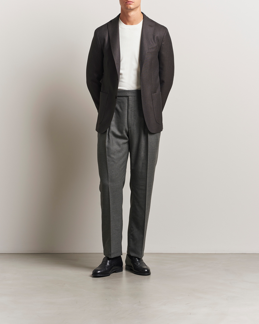 Herren | Sakkos | Boglioli | K Jacket Wool Hopsack Blazer Dark Brown