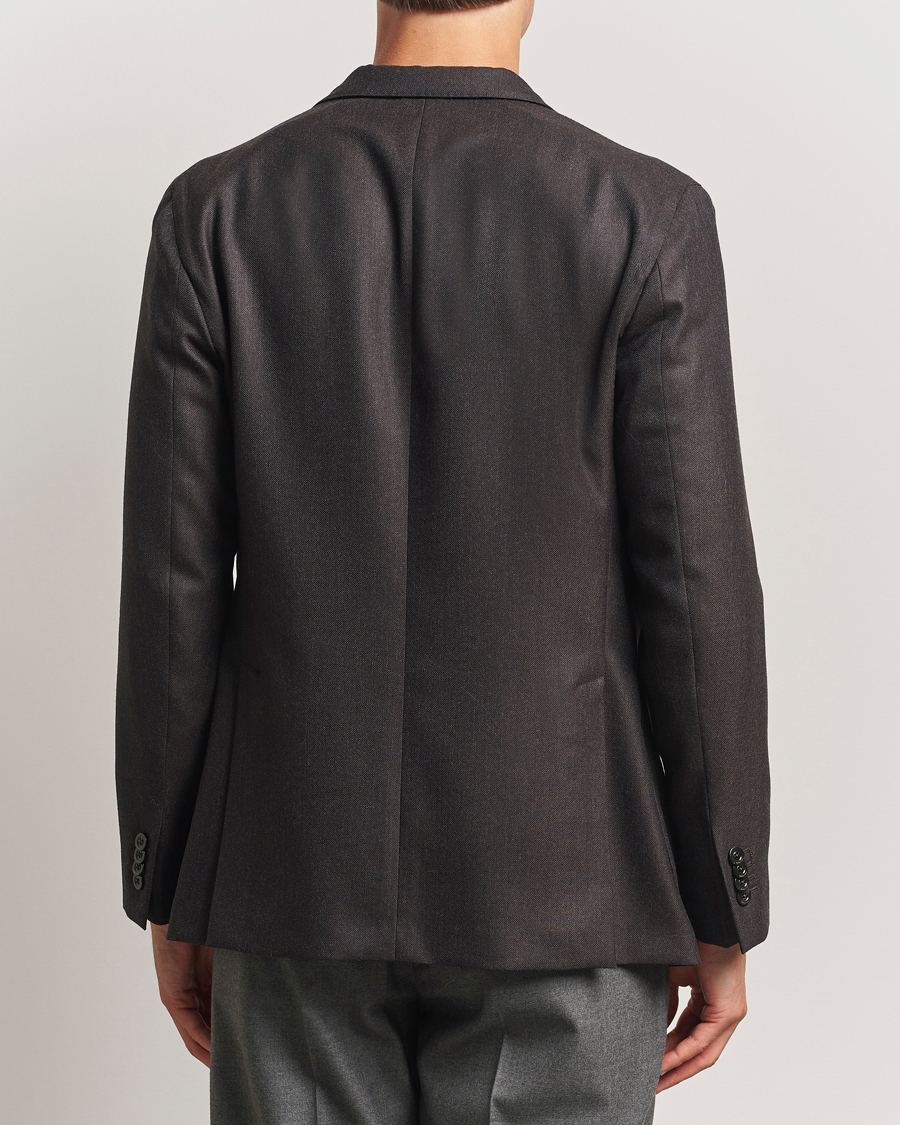 Herren | Sakkos | Boglioli | K Jacket Wool Hopsack Blazer Dark Brown