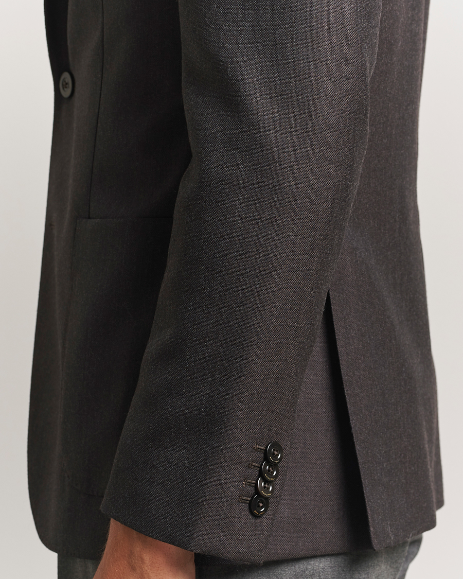 Herren | Sakkos | Boglioli | K Jacket Wool Hopsack Blazer Dark Brown