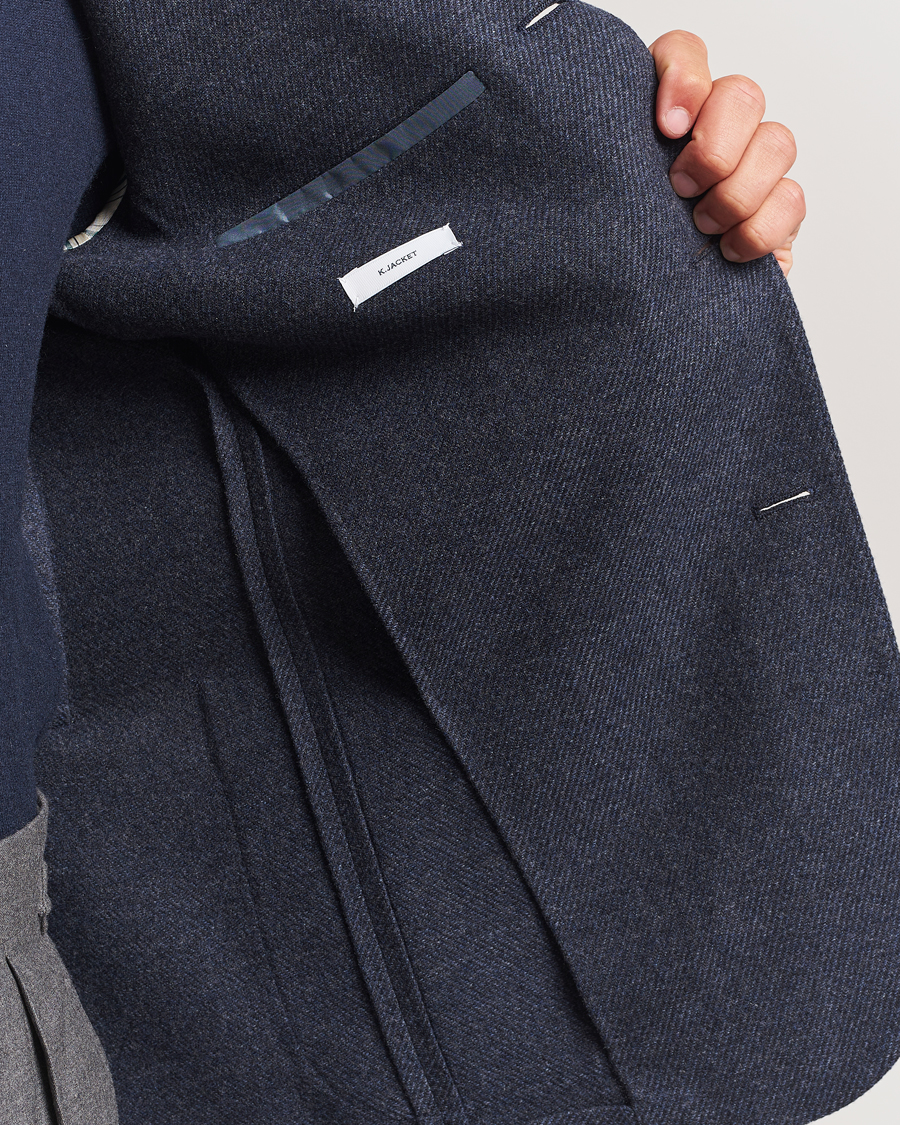 Herren | Sakkos | Boglioli | K Jacket Cashmere/Wool Twill Blazer Dark Blue