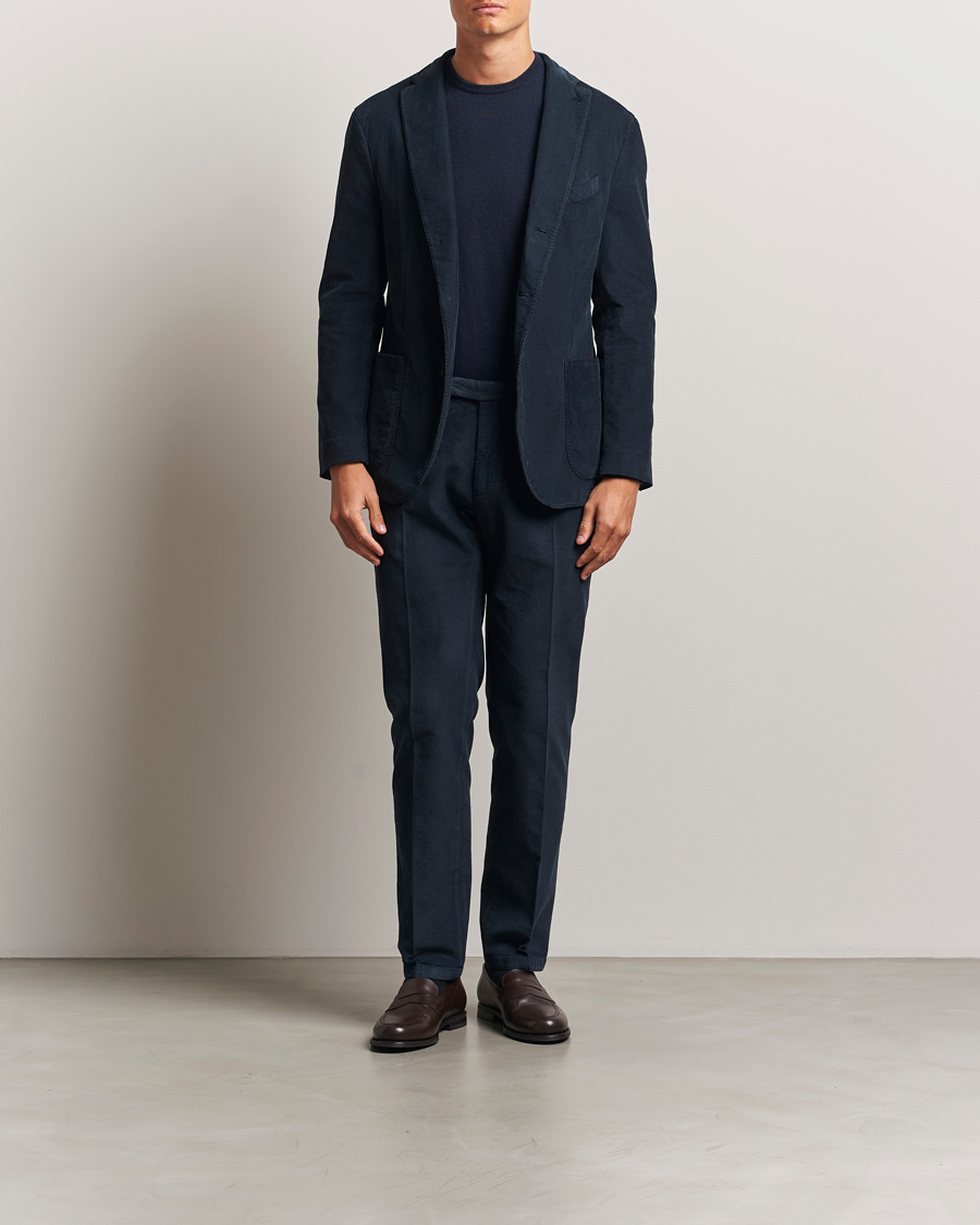 Herren | Anzüge | Boglioli | K Jacket Baby Corduroy Suit Navy