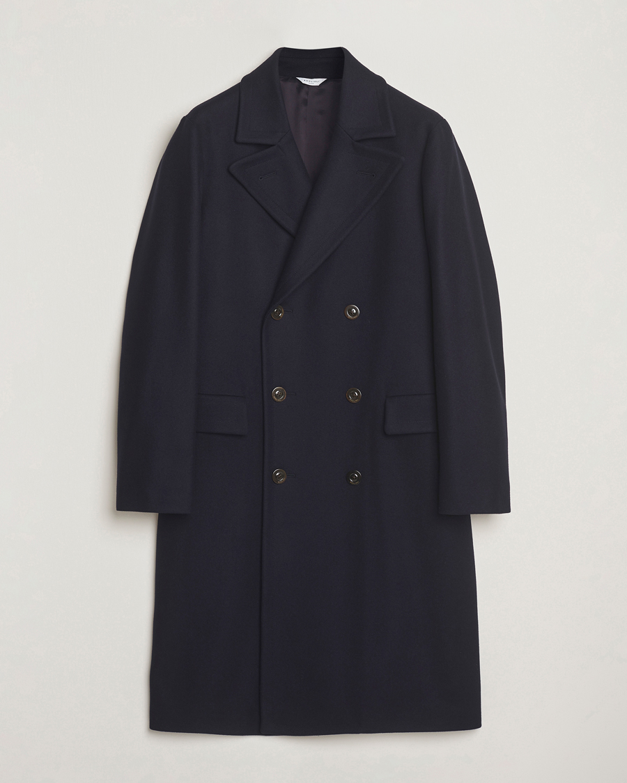 Herren | Jacken | Boglioli | Double Breasted Wool Coat Navy