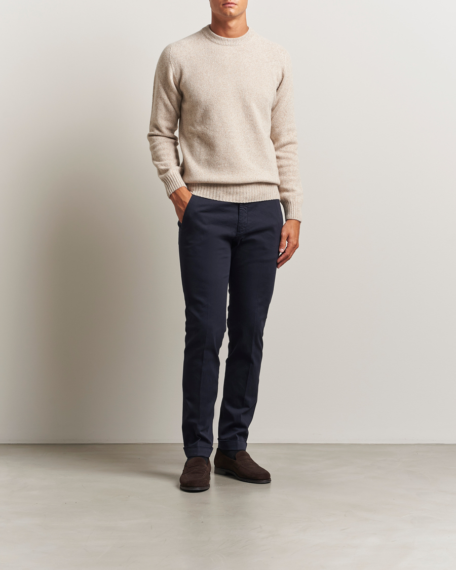 Herren | Hosen | Briglia 1949 | Slim Fit Cotton Stretch Chino Navy