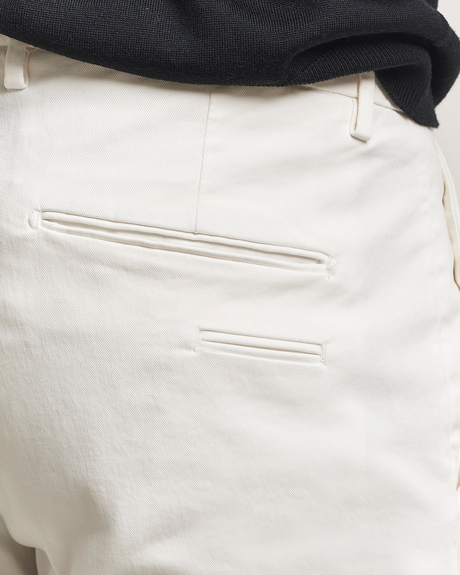 Herren | Hosen | Briglia 1949 | Slim Fit Cotton Stretch Chino Off White