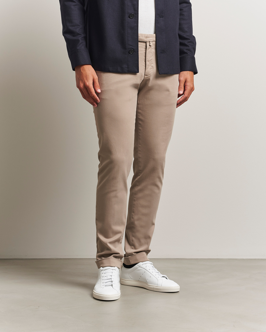 Herren | Hosen | Briglia 1949 | Slim Fit Cotton Stretch Chino Beige