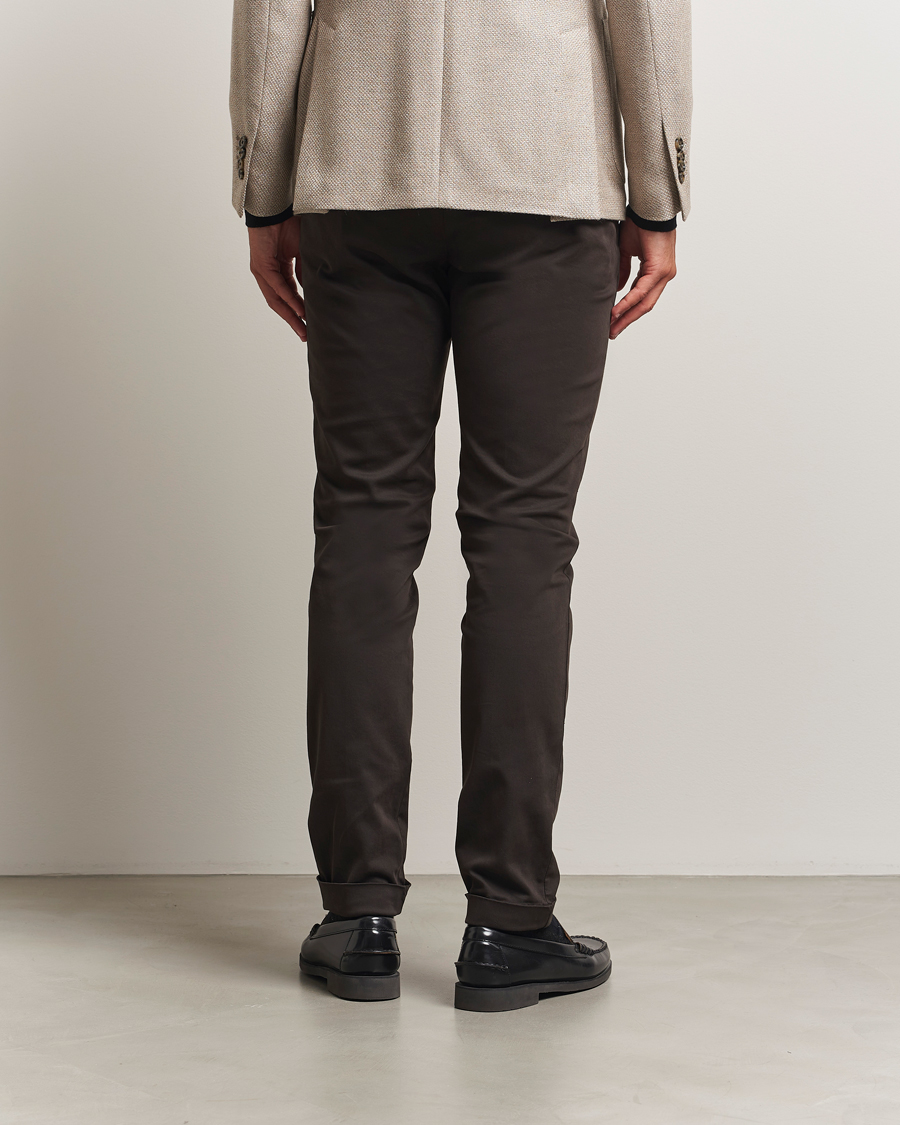 Herren | Hosen | Briglia 1949 | Slim Fit Cotton Stretch Chino Dark Brown