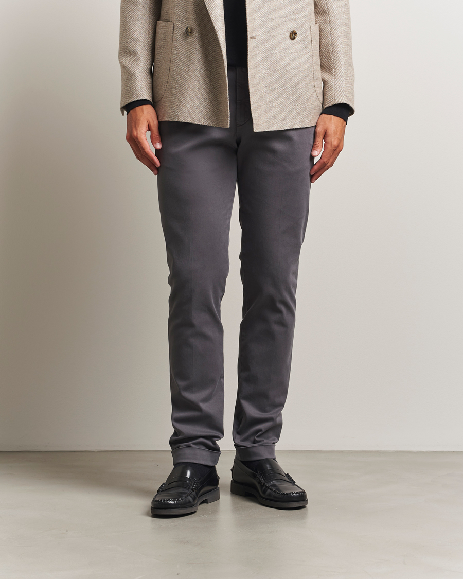 Herren | Hosen | Briglia 1949 | Slim Fit Cotton Stretch Chino Grey
