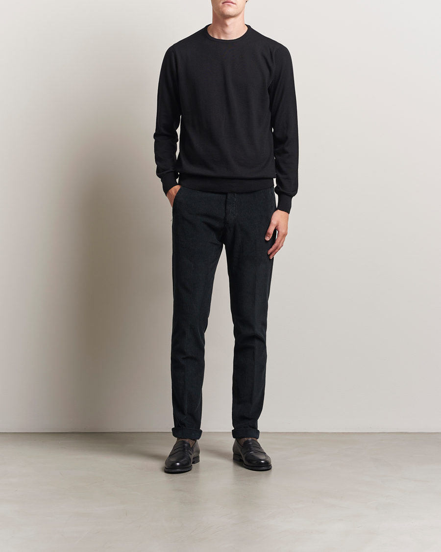 Herren | Hosen | Briglia 1949 | Slim Fit Corduroy Trousers Black