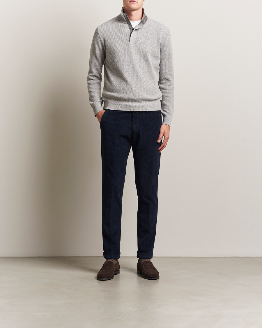 Herren | Hosen | Briglia 1949 | Slim Fit Corduroy Trousers Navy