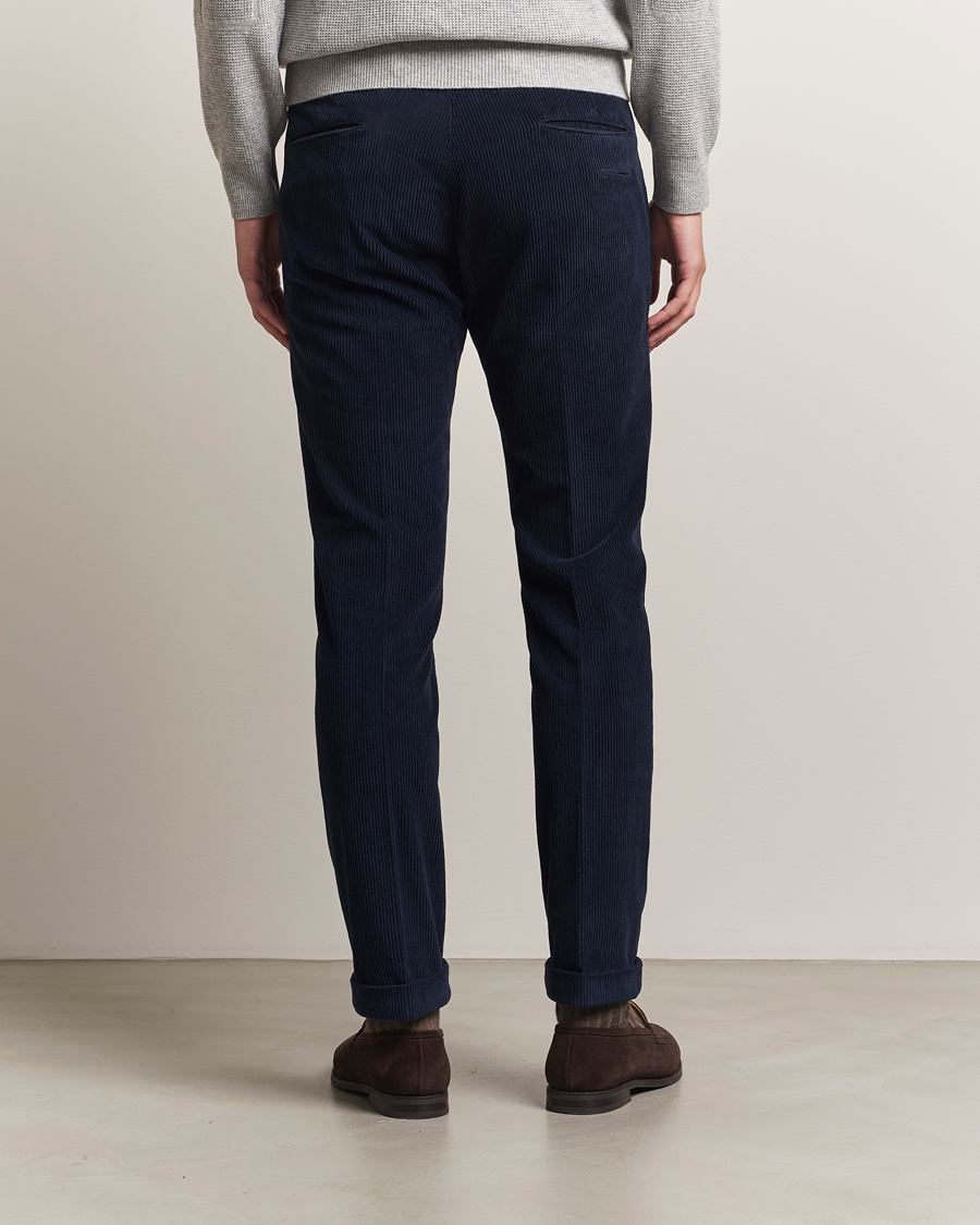 Herren | Hosen | Briglia 1949 | Slim Fit Corduroy Trousers Navy