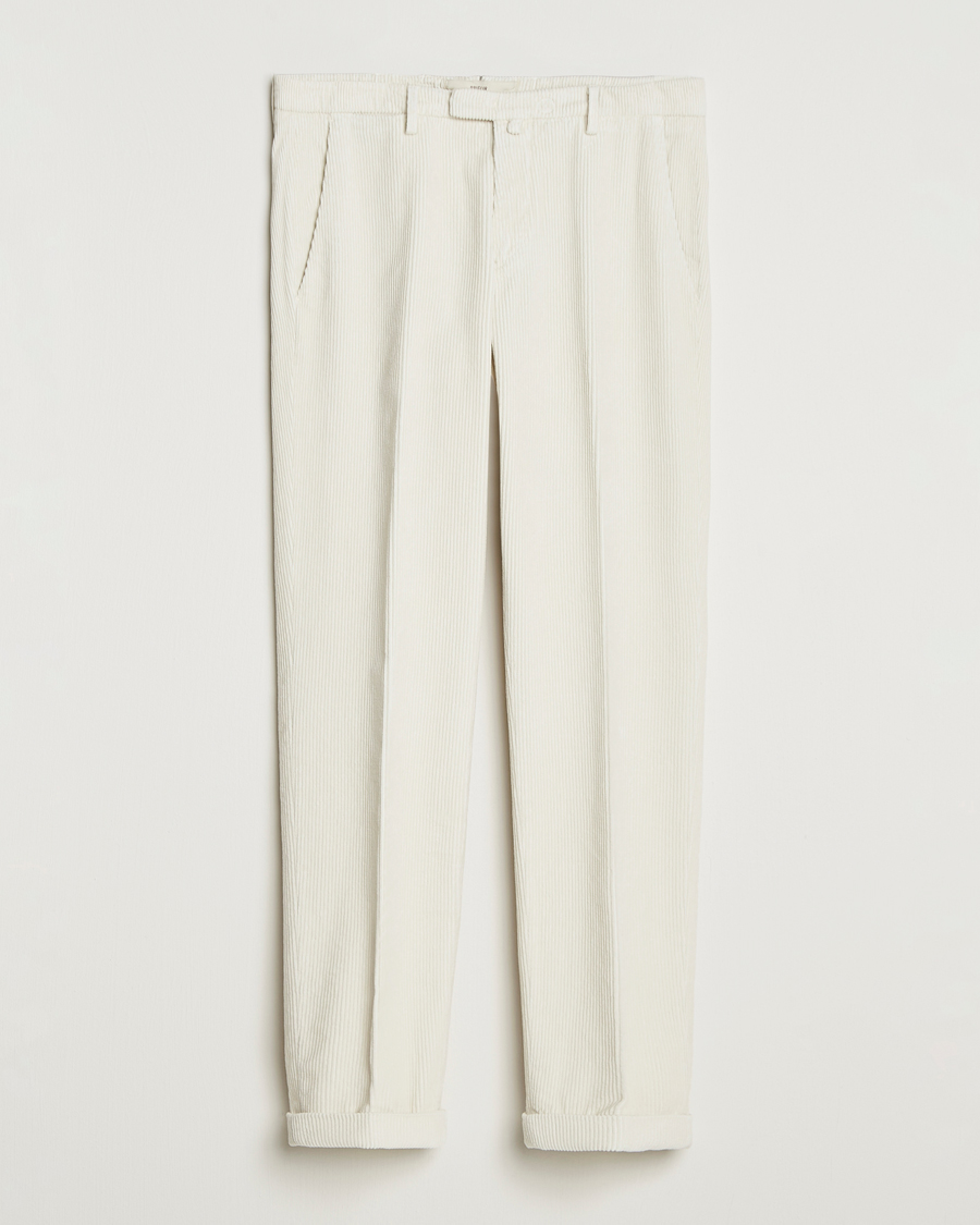 Herren | Hosen | Briglia 1949 | Slim Fit Corduroy Trousers Off White