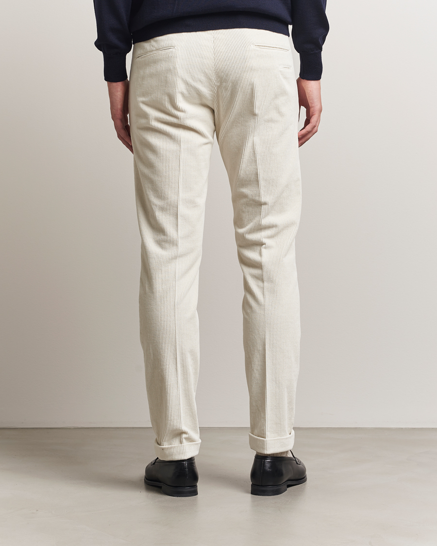 Herren | Hosen | Briglia 1949 | Slim Fit Corduroy Trousers Off White