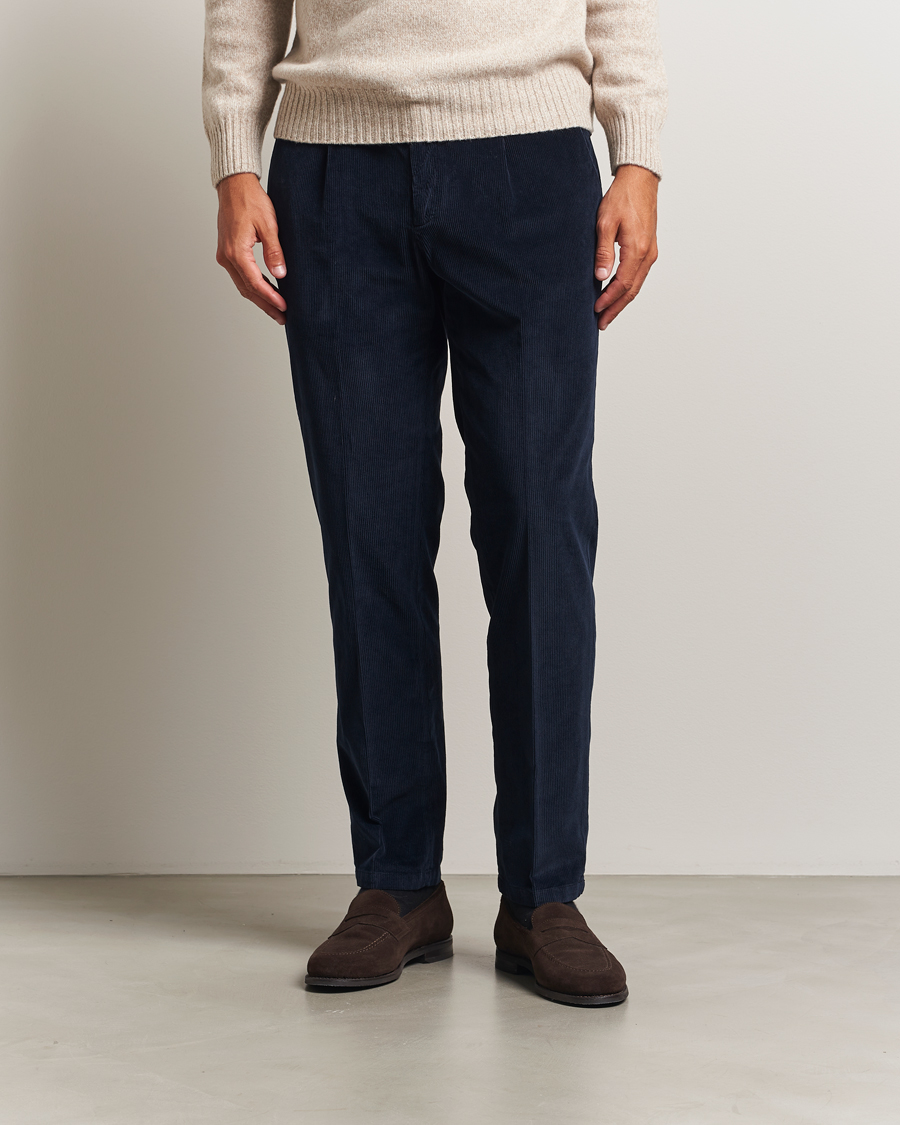 Herren | Hosen | Briglia 1949 | Easy Fit Corduroy Trousers Navy