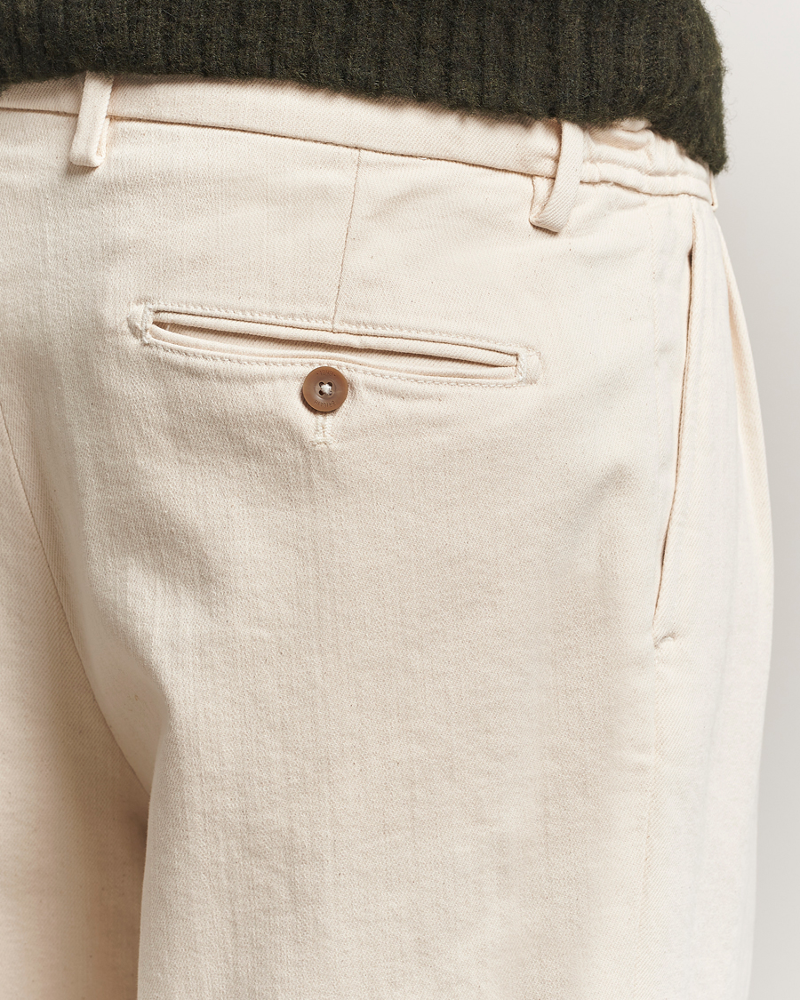 Herren | Hosen | Briglia 1949 | Portobello Loose Fit Cotton Trousers Ecru