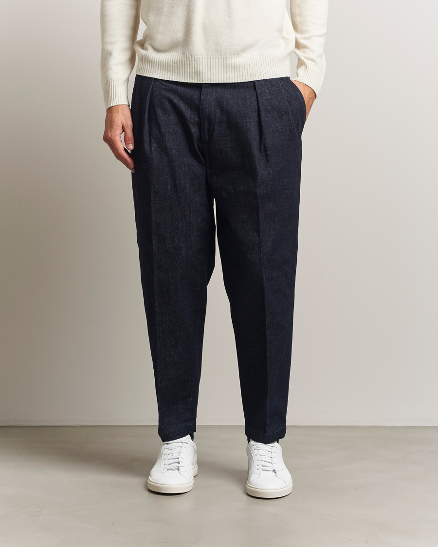 Herren | Hosen | Briglia 1949 | Portobello Loose Fit Denim Trousers Dark Blue