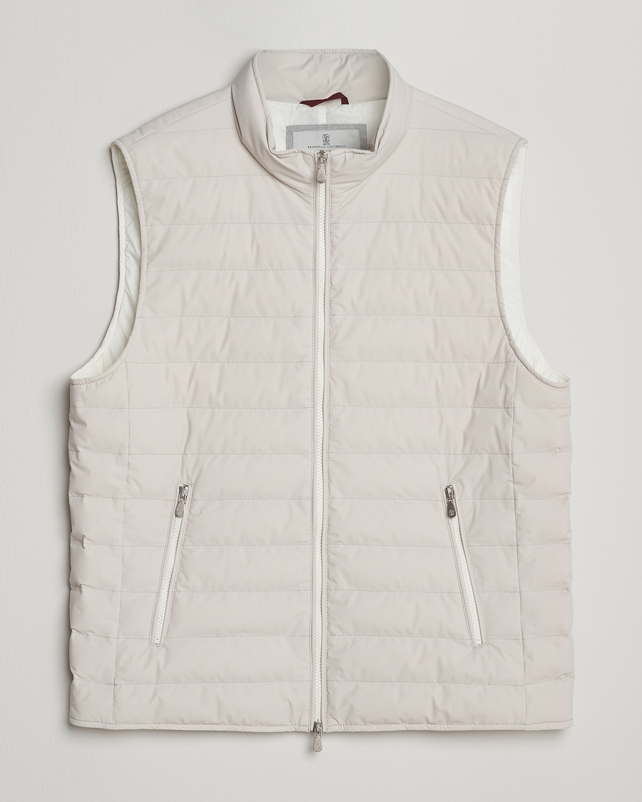 Herren | Westen | Brunello Cucinelli | Nylon Gilet Light Beige