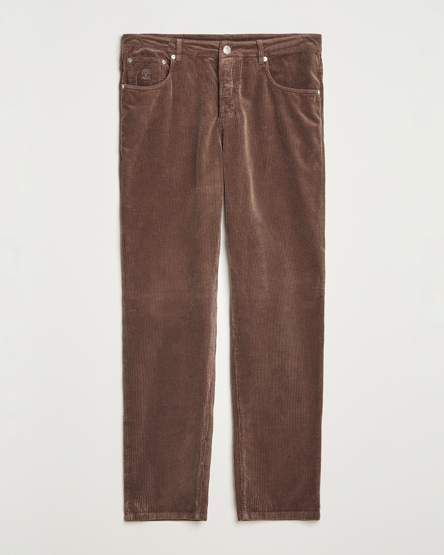 Herren | Hosen | Brunello Cucinelli | Leisure Fit Corduroy 5-Pocket Pants Taupe