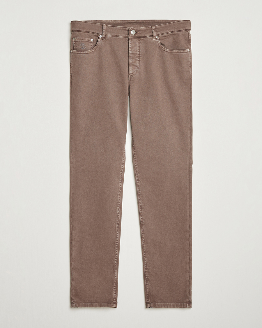 Herren | Hosen | Brunello Cucinelli | Slim Fit Bull Denim Pants Light Beige