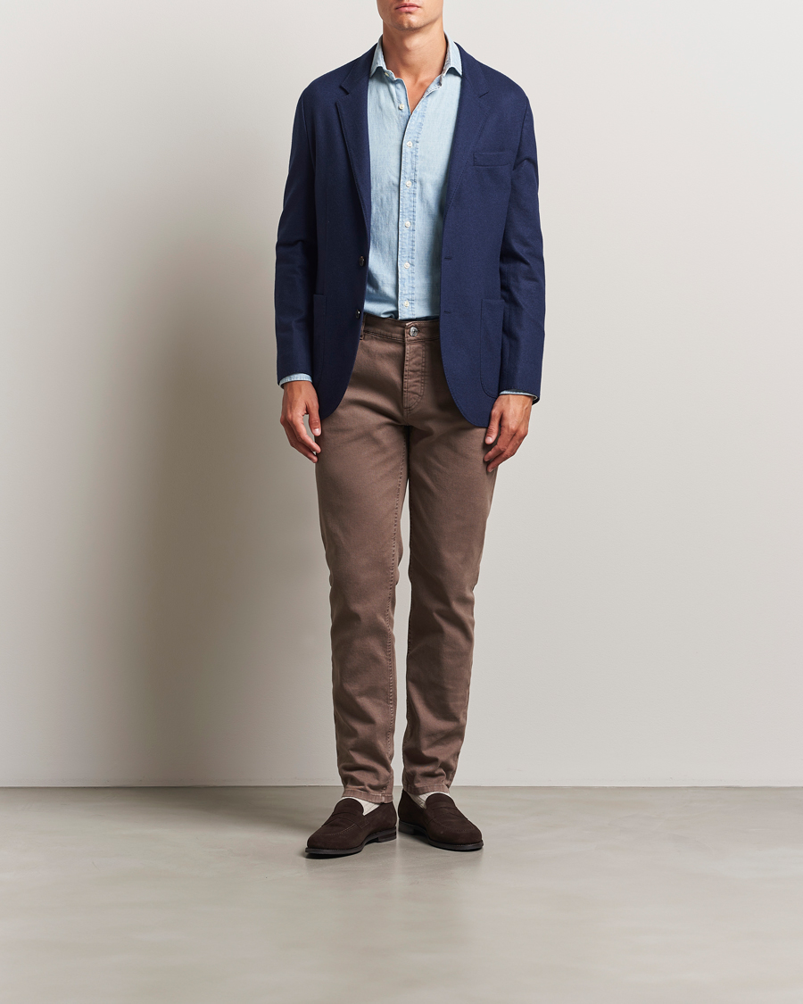 Herren | Hosen | Brunello Cucinelli | Slim Fit Bull Denim Pants Light Beige