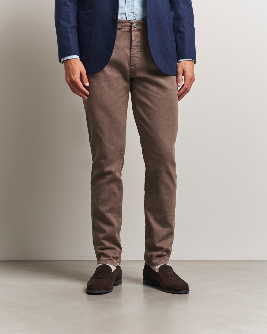 Herren | Hosen | Brunello Cucinelli | Slim Fit Bull Denim Pants Light Beige