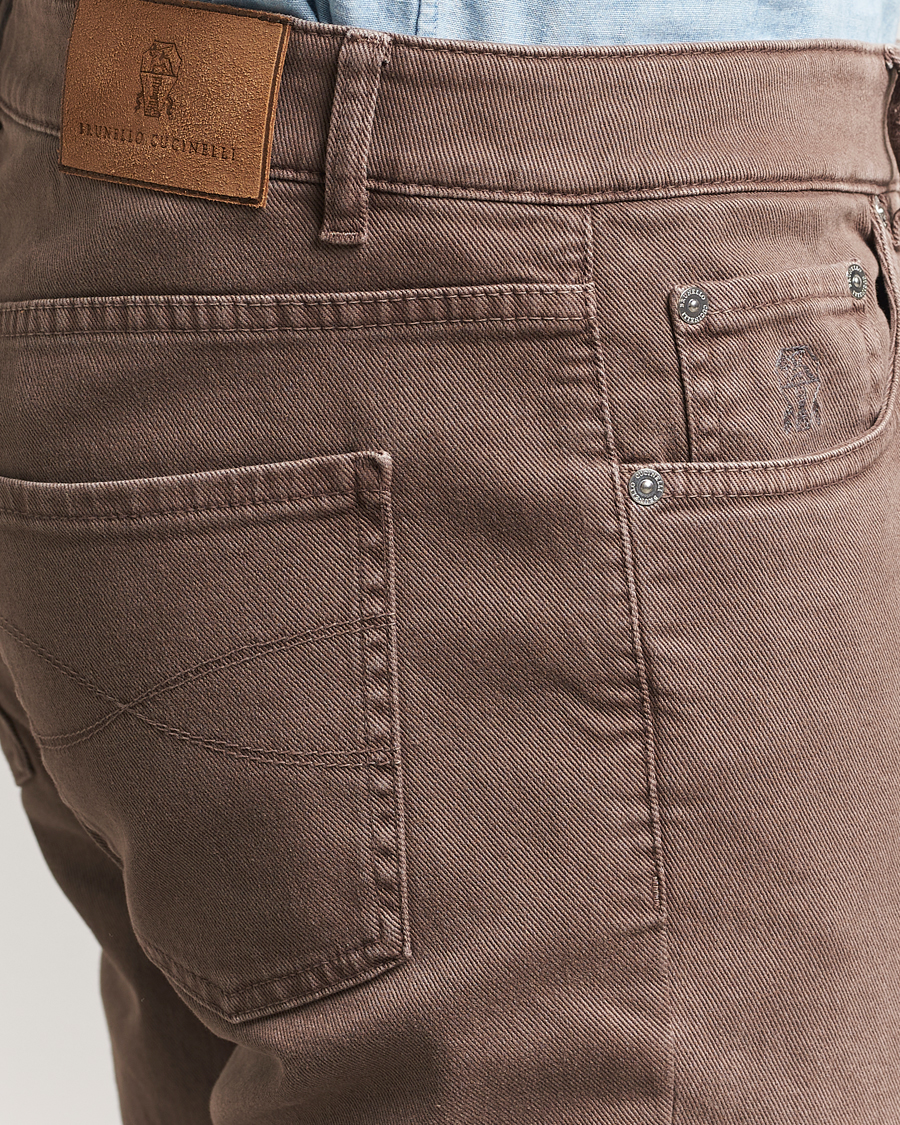 Herren | Hosen | Brunello Cucinelli | Slim Fit Bull Denim Pants Light Beige