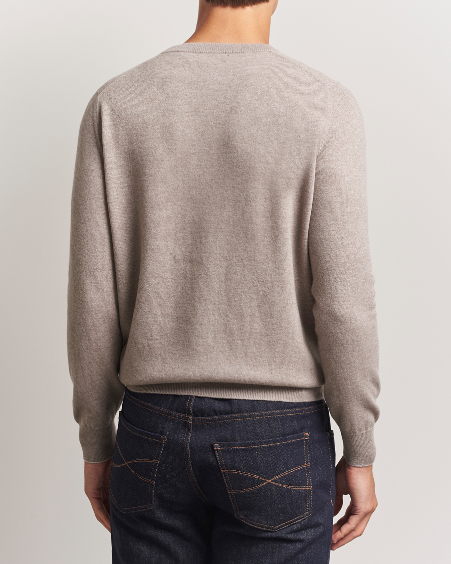 Herren | Pullover | Brunello Cucinelli | 2 Ply Cashmere Pullover Beige