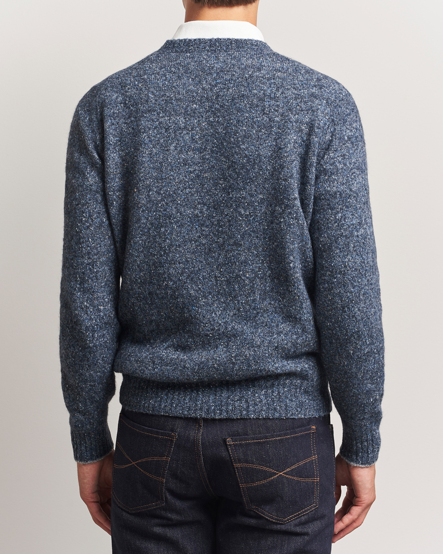 Herren | Pullover | Brunello Cucinelli | Alpaca Blend Sweater Dark Blue Melange