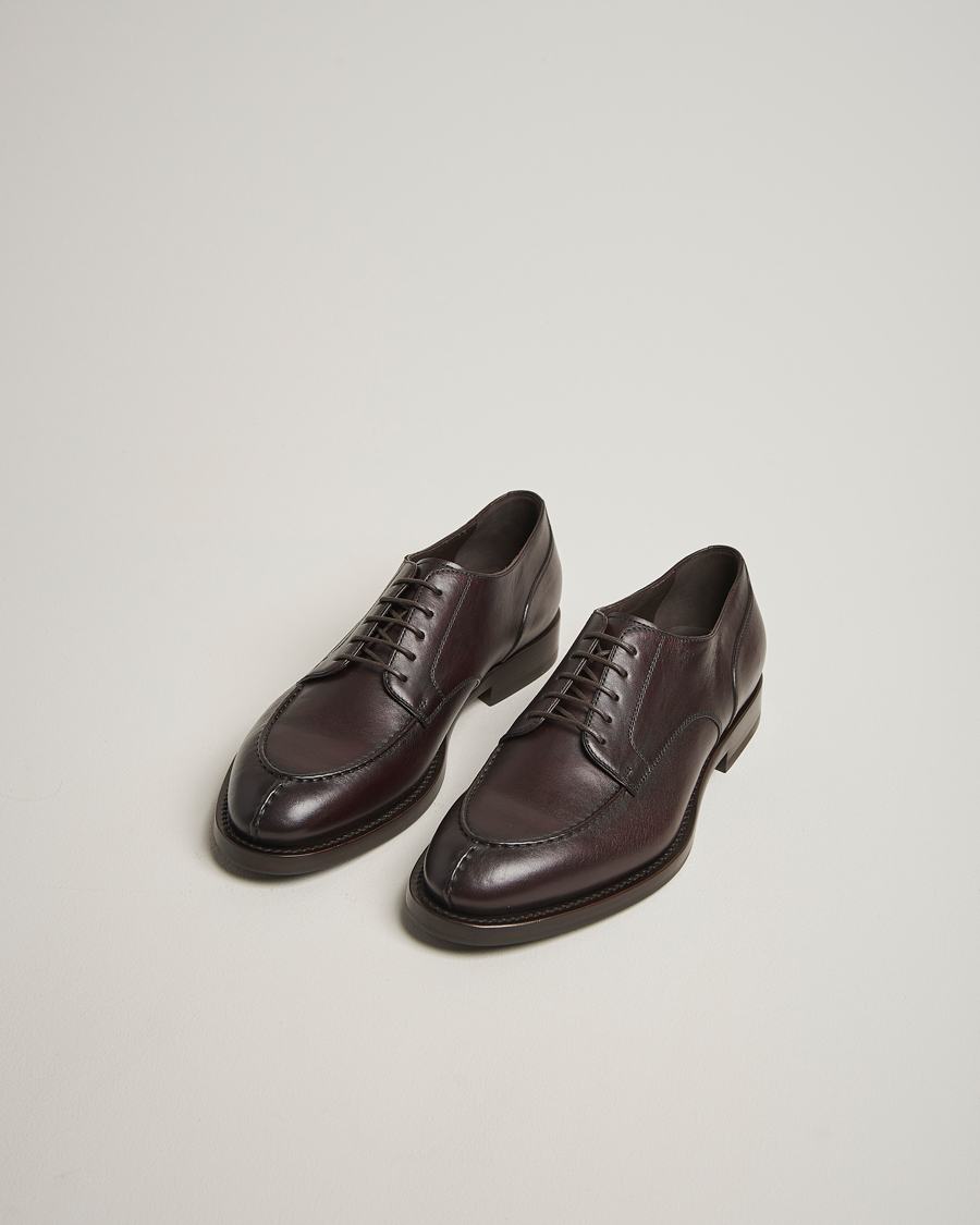 Herren | Derby | Brunello Cucinelli | Moc Toe Derby Dark Brown Calf
