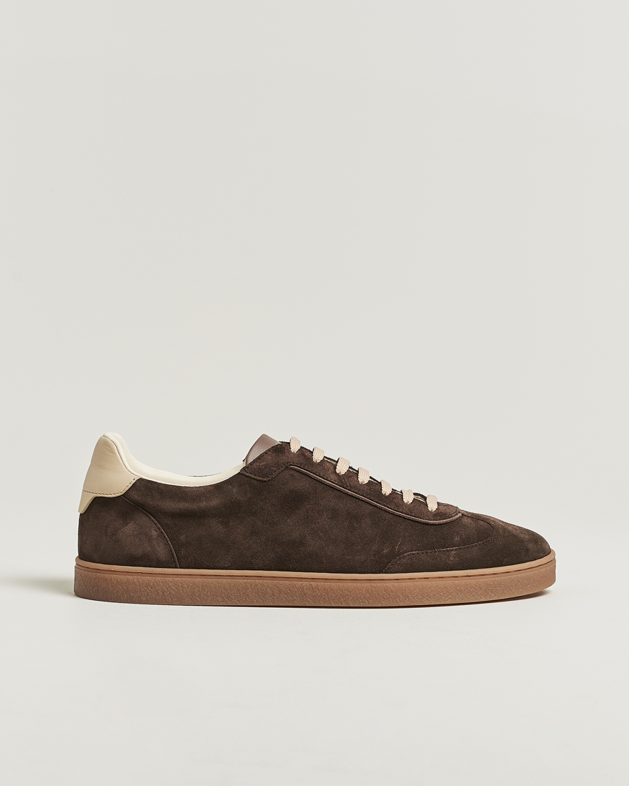 Herren | Sneaker | Brunello Cucinelli | Classic Sneakers Dark Brown Suede