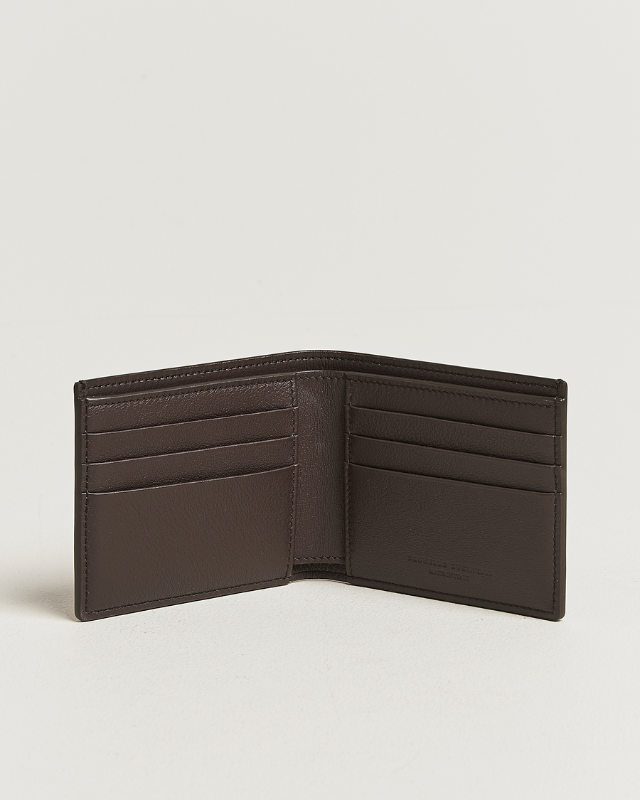 Herren | Geldbörsen | Brunello Cucinelli | Leather Wallet Dark Brown Calf