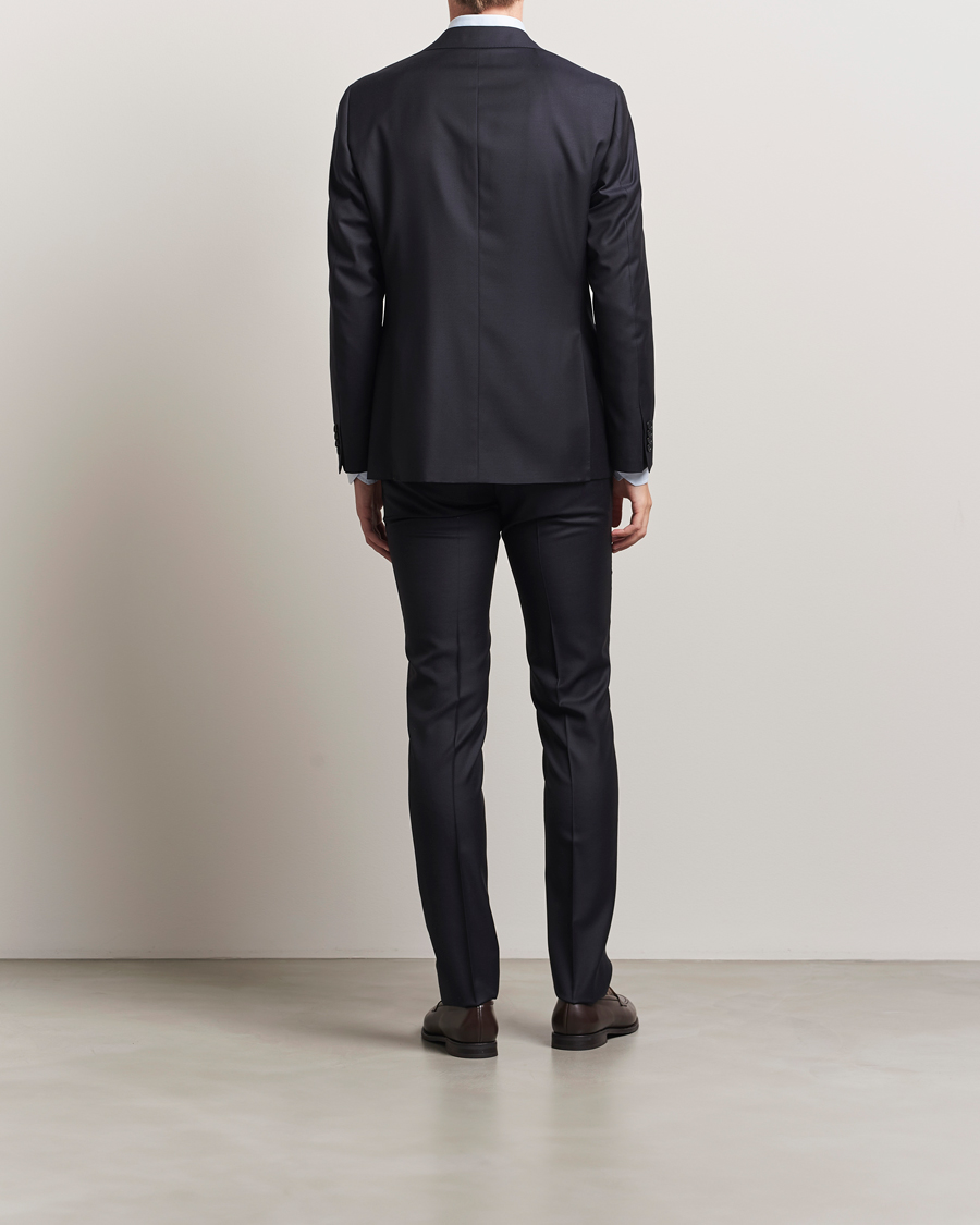 Herren | Anzüge | Canali | Capri Wool 130s Suit Dark Blue