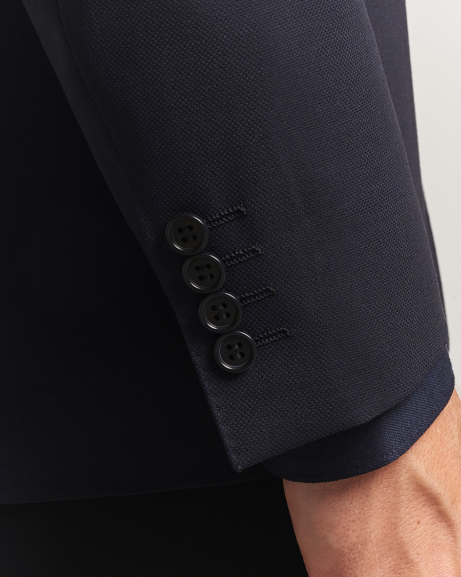 Herren | Sakkos | Canali | Travel Wool Blazer Navy