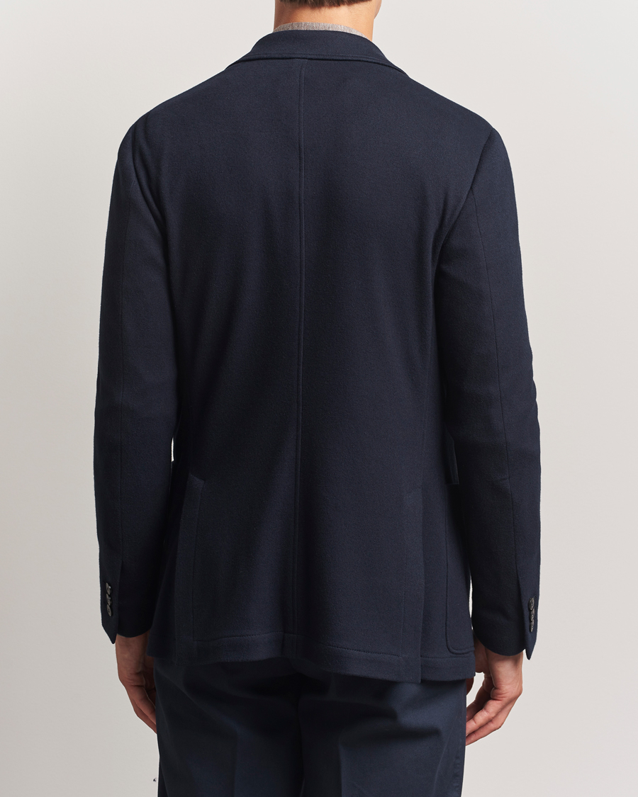 Herren | Sakkos | Canali | Cotton/Cashmere Jersey Blazer Navy