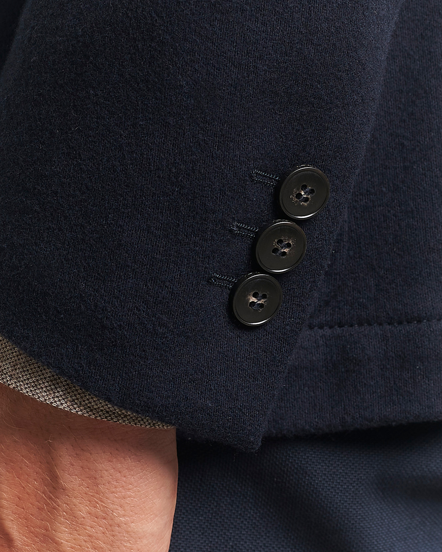 Herren | Sakkos | Canali | Cotton/Cashmere Jersey Blazer Navy