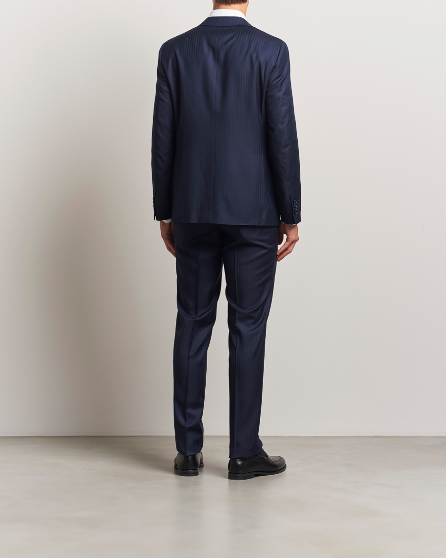Herren | Anzüge | Canali | Capri Wool Suit Navy