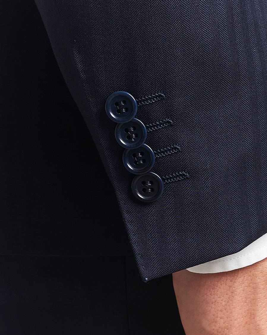 Herren | Anzüge | Canali | Capri Wool Suit Navy