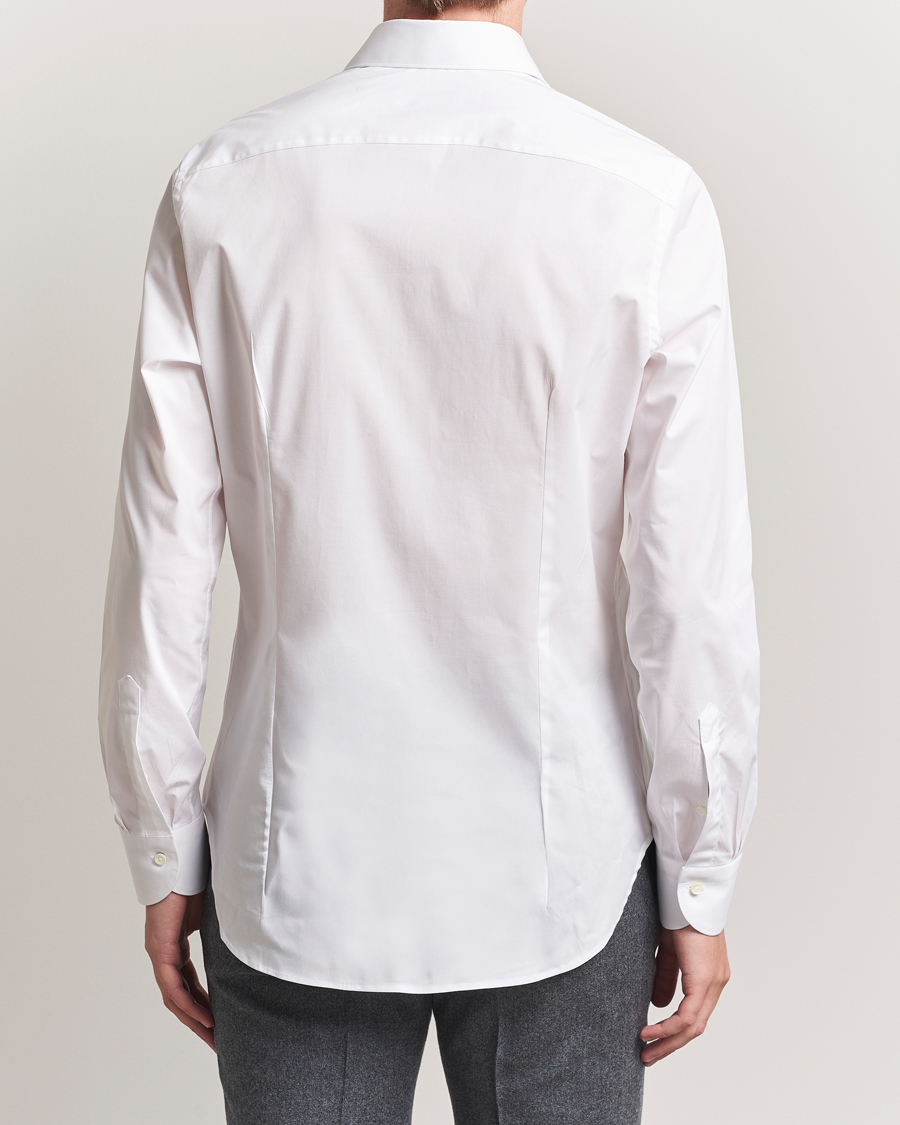 Herren | Hemden | Canali | Slim Fit Cotton/Stretch Shirt White