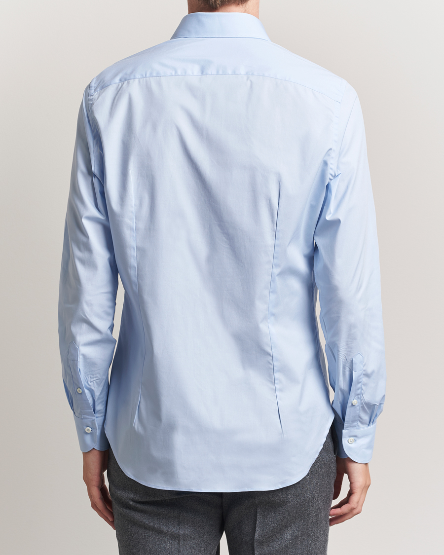 Herren | Hemden | Canali | Slim Fit Cotton/Stretch Shirt Light Blue