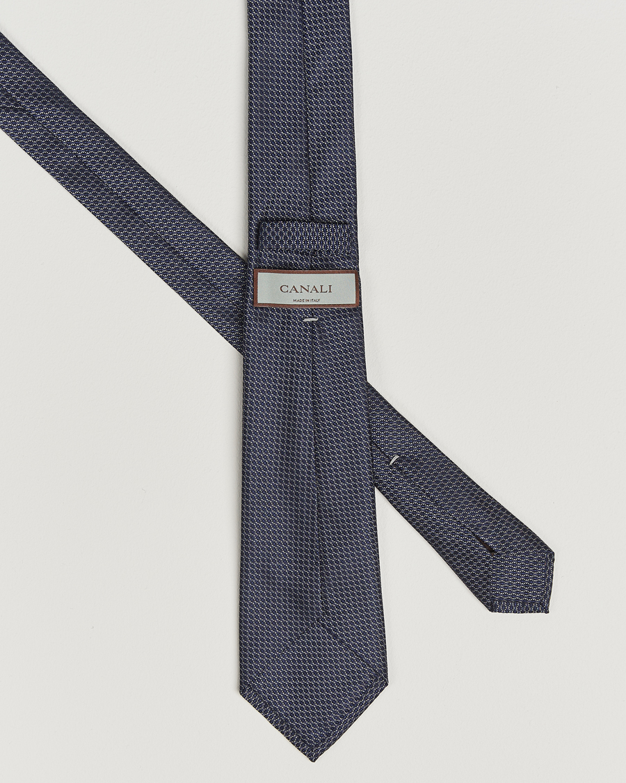 Herren | Krawatten | Canali | 5-Fold Silk Tie Navy